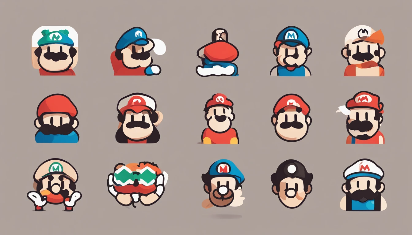 Mainline Mario games by debut year